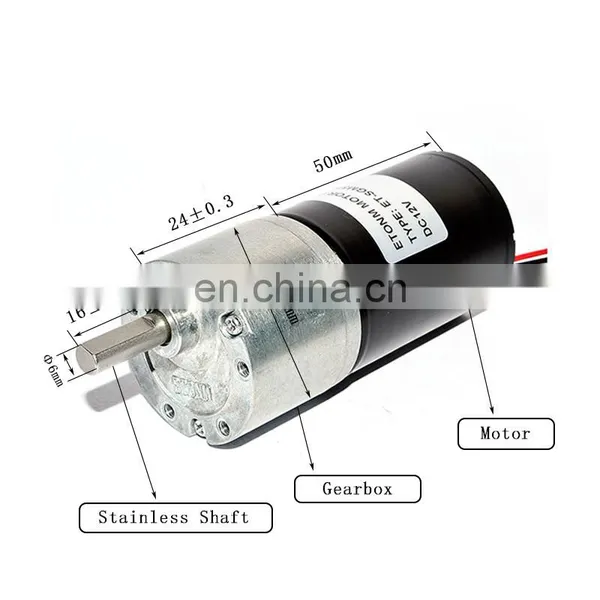 High Speed 1000-1500rpm High Torque dc Motor 12volt photo-3