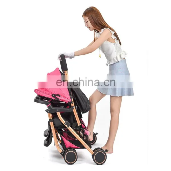 China New Folding Lightweight Double Pushchairs for Sale Cheap Jogging Double Stroller for Newborn Twins photo-5