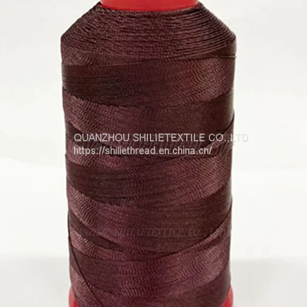 Multicolor N66 Bonded High Strength Nylon Thread for Sewing Awnings, Tents Industrial, Home Textile, Leather Goods, Footwear, Luggage, Shoes, Car Mats, Upholstery Black