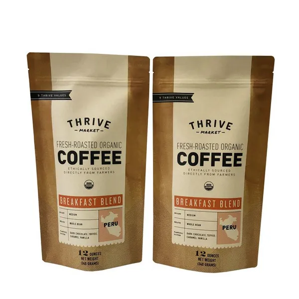 High Quality Stand up Zipper Kraft Paper Plastic Turmeric Cinnamon Powder Packaging Bag photo-5