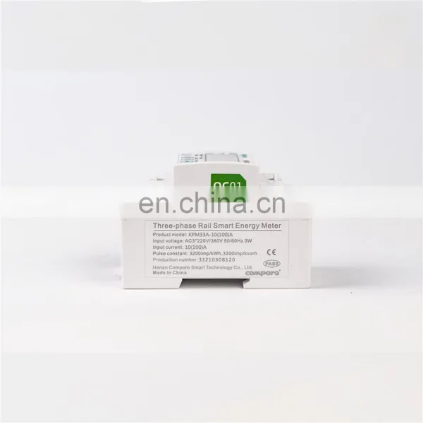 AC 220V/380V Static Energy Meter DIN Rail Electricity Counter Digital Solar Power Meter photo-3