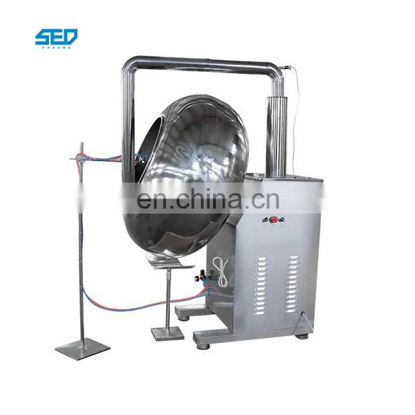 50 - 80 kg / Time Automatic Candy Peanut Coating Machine for Coating Chocolate photo-4