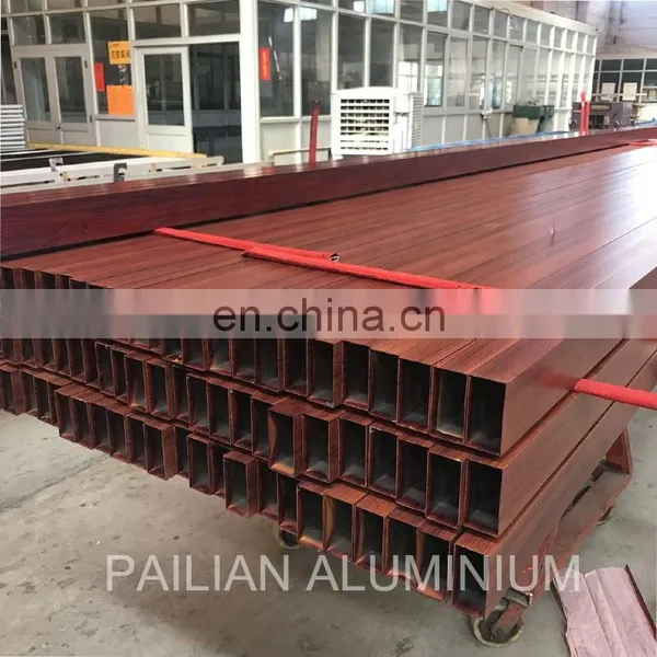 Wood Grain Powder Coating Aluminium Profile Accessories ,new Design Wood Grain Aluminium Sliding Window ,wood Colour Aluminium photo-2