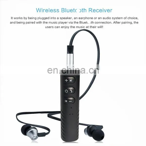 Wireless Blue Tooth Receiver Car 3.5mm AUX Port Music Wireless Audio Receiver Handsfree Call Audio Cars Wireless Car photo-4