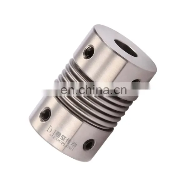 DRG Stainless Coupling Metal Shaft High Torque Motor Generator Bellows Servo Motor Spring Quick-bellow Alloy Camlock Coupler photo-2