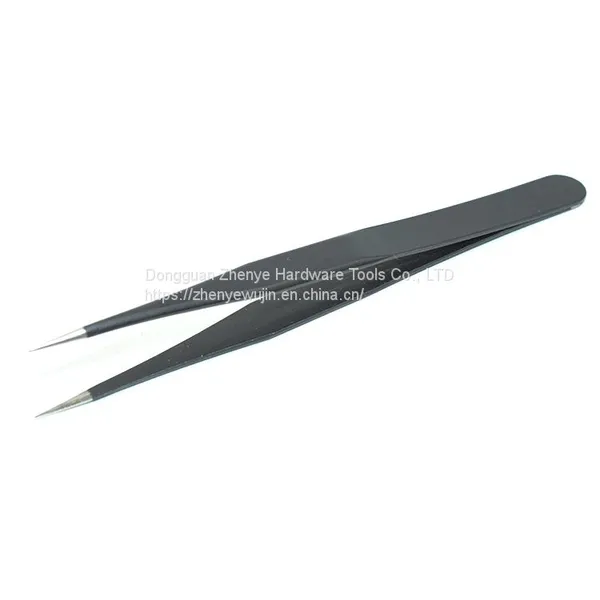 Special Forceps for Eyelash Grafting Single Fine Stainless Steel Black Anti-static Clip, Imported From Switzerland ESD-12 photo-4