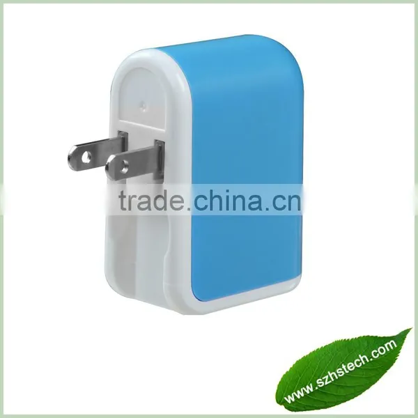Shenzhen Dual USB Mobile Travel Charger Factory Price 5V 2.1A Mini 2-Port Dual USB Wall Charger photo-5