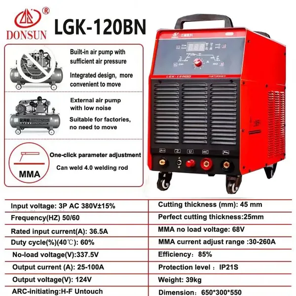 Shanghai Donsun Welding Group Built in Plasma Cutting and Welding Machine LGK-80/100DV/100N/100BN/120BN/160BN photo-4
