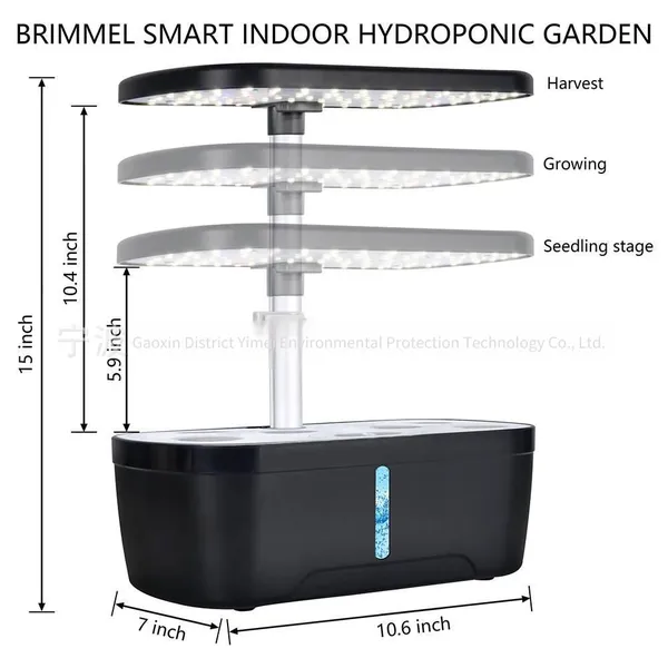 Amazon Indoor Intelligent Hydroponic Planter With Led Timed Full-spectrum Plant Lights, Creative Home Planter photo-4