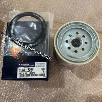 Hyundai Excavator Parts Genuine FILTER-FUEL 11NA-72011 
