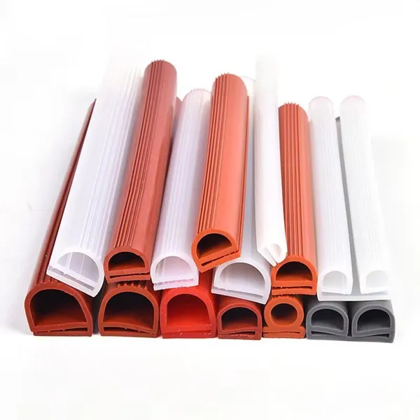 High Temperature Heat Resistant Double-e Shaped Silicone Rubber Extrusion Oven Door Seal Strips
