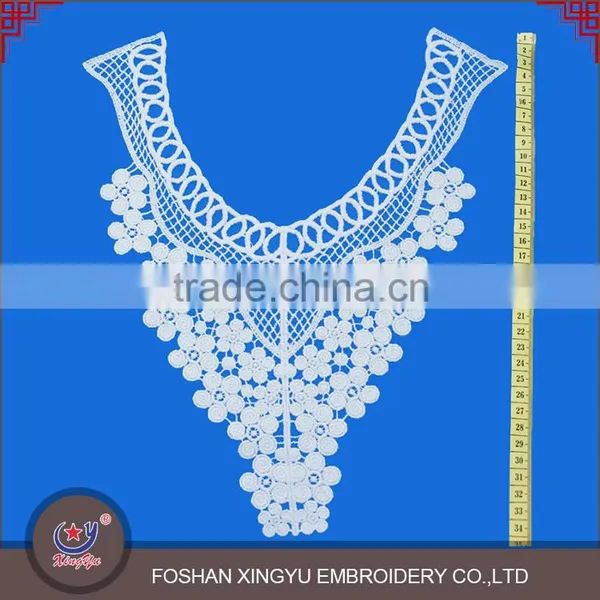 Hot Sell Custom Shape Fashion Cotton Crochet Embroidery Pattern Lace Collar Neckline for Women photo-2