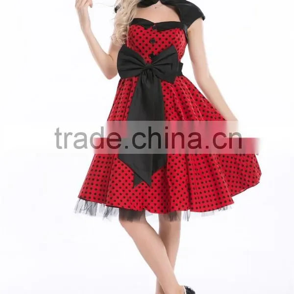 Bestdress Audrey Vintage Black 1950's Costume Rockabilly photo-4