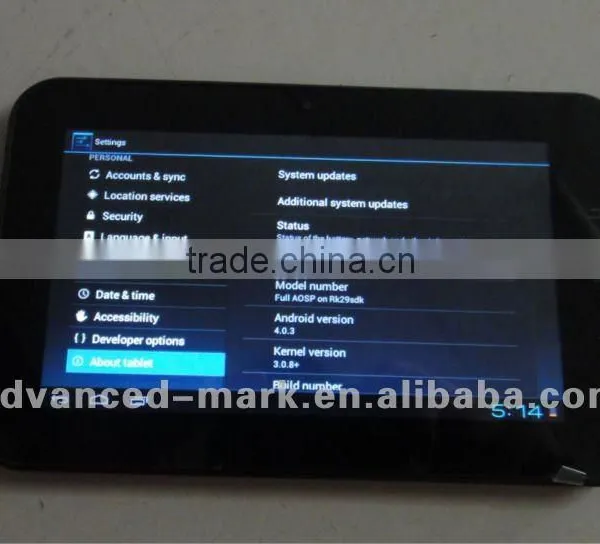 New 7 " Android 4.0 os , Cortex-A8 1.2 GHz , 512 MB DDR III Ram , 4GB Flash , 800*480 Pixels , 3000mAh Battery Tablet PC