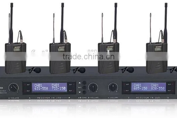 2016 New Design Four Channels Wireless Microphone Professional Conference Microphone photo-2