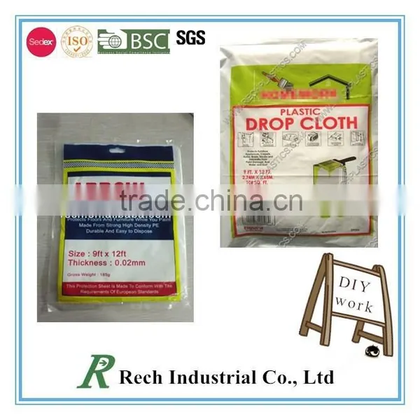 DIY PAINTING POLYTHENE DUST SHEET photo-2