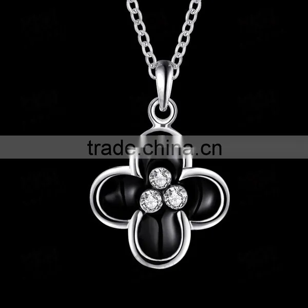 White Gold Color Vogue Jewelry Wedding Necklace photo-3
