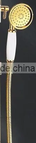 TongYing New Gold Plated Bathroom Chrome Handheld Rain Shower Head photo-2