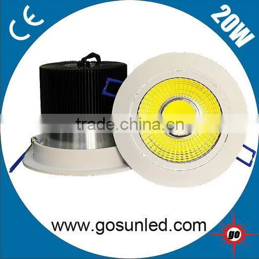 Dimmable 20w COB LED Downlights 2700k-6500k Australian Standard With Rohs&CE Certificates and 3 Year Warranty