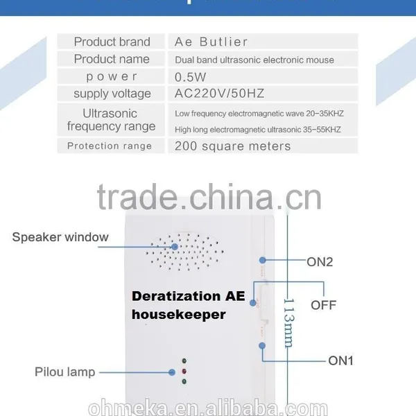 High Quality Multiple Electromagnetic Pest Control Animal Pest Repeller Ultrasonic Deterrent Pest Repeller photo-3