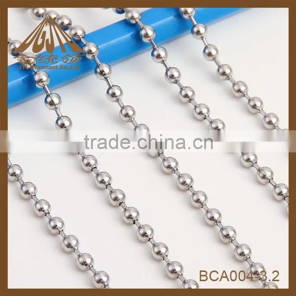 Hot Sales Nickel Plated Silver Color Won't Rust Copper Ball Chain photo-5