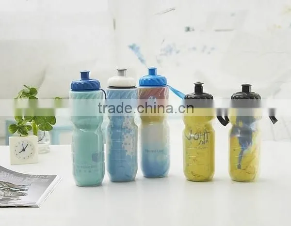 600ml PE Double-wall Plastic Outdoor Cool Keeping Sport Water Bottle Factory Price photo-6