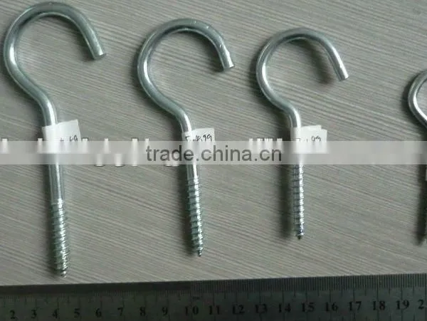 Zinc Plated Cup Hook With Thread/All Size Available Cup Hook With Thread/ photo-2