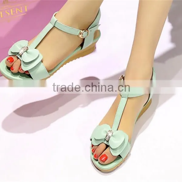 Multifunctional Flat Sandals for Girls Women Sandals 2015 Flat High Quality for Wholesales XT-DA0749 photo-4