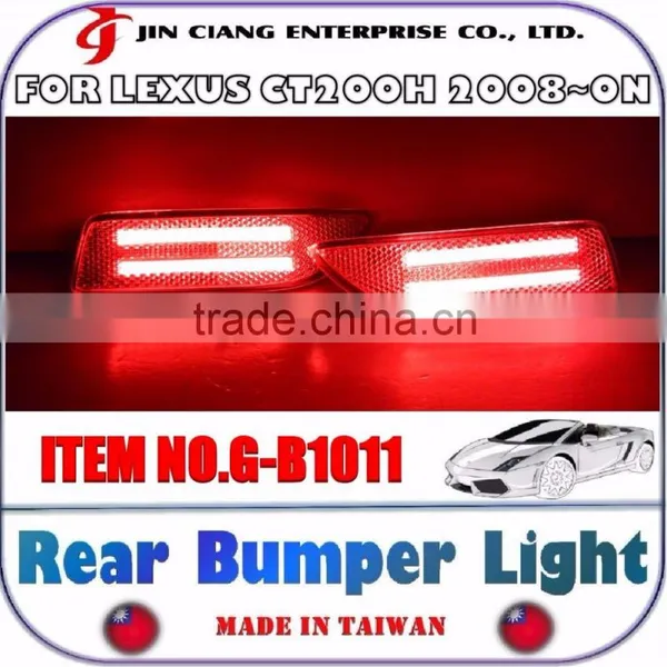 FOR LEXUS CT200H Car Tail LIGHT Red Brake Warning REAR BUMPER LIGHT photo-4