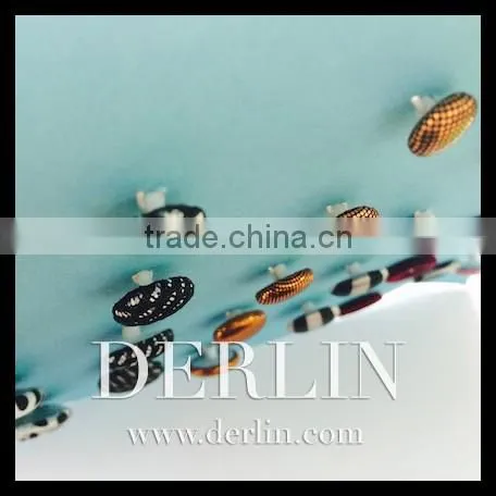 Decorative Pattern Garments Shank Plastic Cloth Fabric Covered Button photo-4