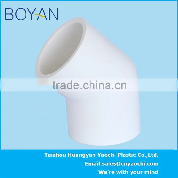 BOYAN Pvc ASTM Standard Water Supply Pipe Fitting 45 Degree Elbow photo-2