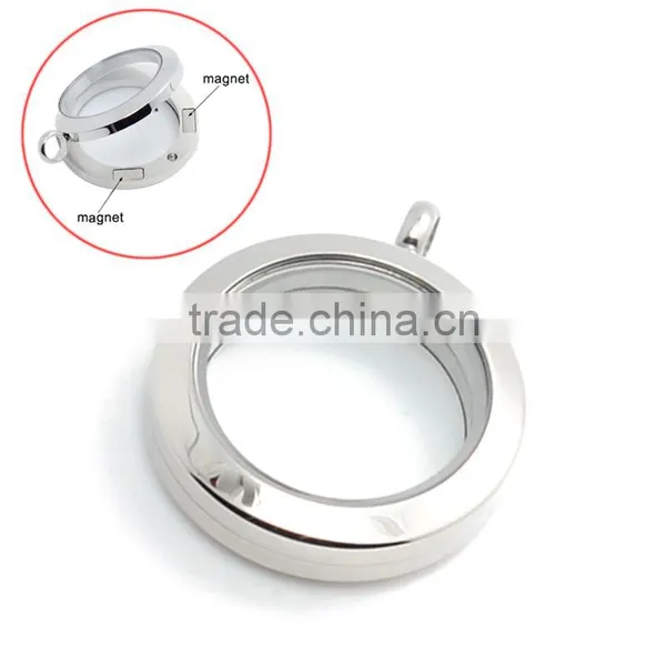 25mm Round Silver/gold/rose Gold/black Wholesale Magnet Jewelry Floating Charms Glass Lockets photo-4