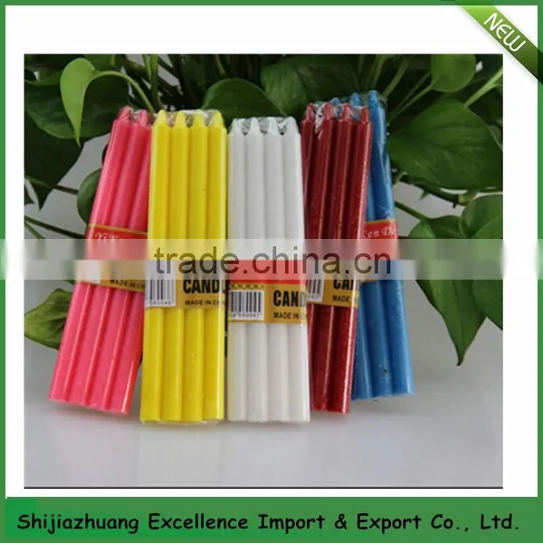 Household White Candle/ Thin Pillar White Wax White Candle for Daily Lighting photo-3