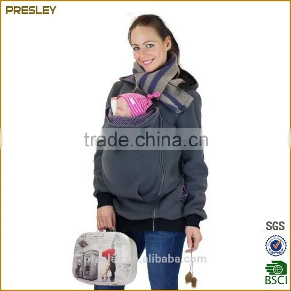 Presley Oem High Quality Casual Style Zipper Pregnant Hood Womens Hoodies photo-2