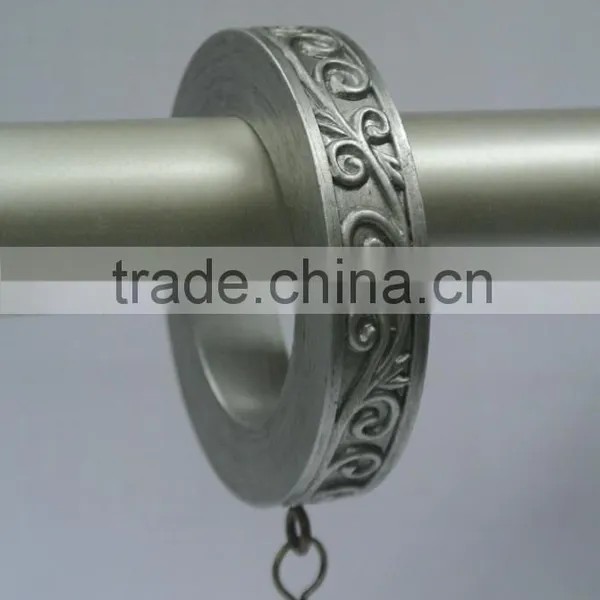 Decorative Design Drapery Rings With Clips, High Quality 1-1/4" & 1-1/2" Curtain Rod Rings photo-2