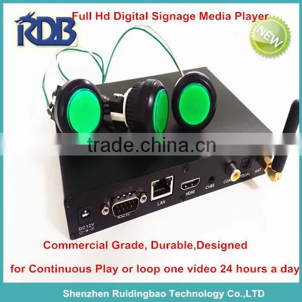RDB Network Digital Signage Media Player With GPIO Relay Port DS009-122