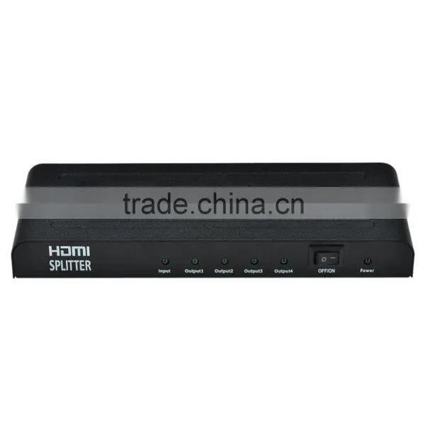 CHEERLINK 1080P Full HD / 3D HDMI V1.3 Splitter 1in 4 Out - Black photo-2