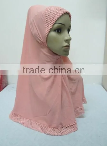 H297 Latest Muslim Hijab With Beautiful Net,muslim Scarf photo-6