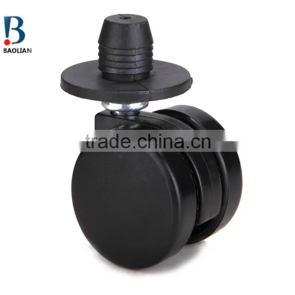 2016 Novelty Sales 30mm Black Nylon Swivel Furniture Twin Plastic Caster Wheels photo-2