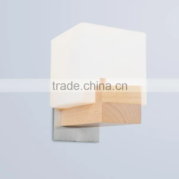 Decorative Wooden Wall Lamp, Indoor Bedside Wall Lamp, Wooden Wall Sconce