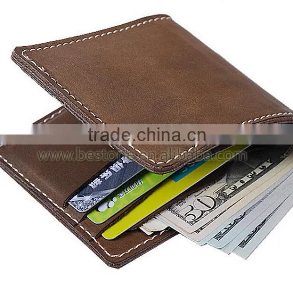 2016 Hot Sale Custom Gift Men Genuine Leather Wallet photo-2