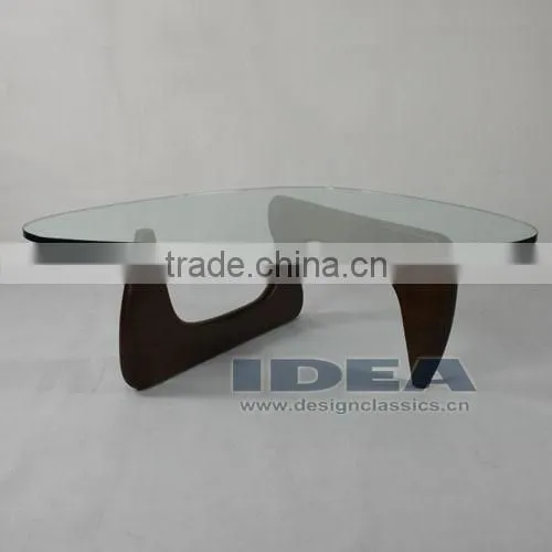 Replica Isamu Nguchi Coffee Table Solid Ash Wooden Base Stained Walnut Color photo-3