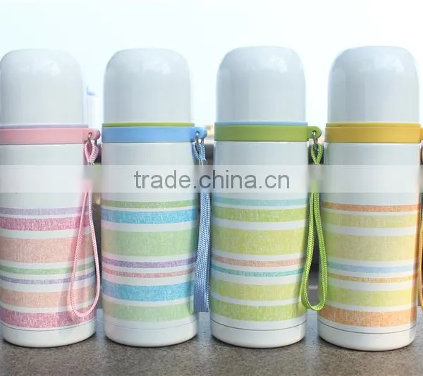 Oem Diller Leakproof Portable Rainbow Pinstripe Stainless Steel Flask photo-5