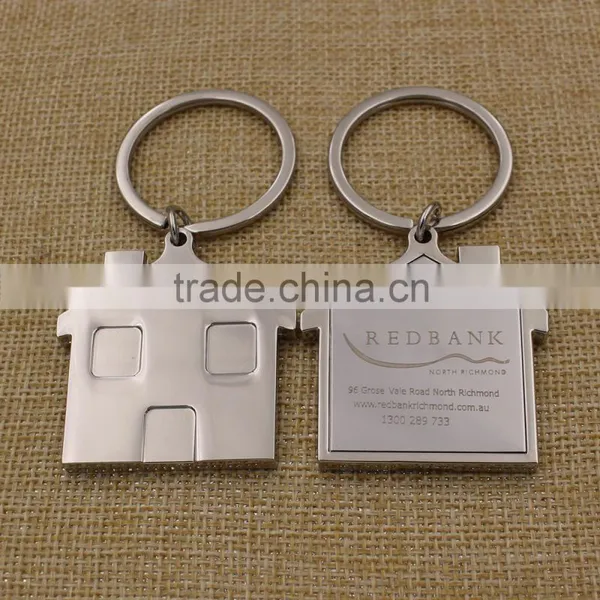 Promotion Gifts Custom Logo Metal House Shape Keyring photo-4