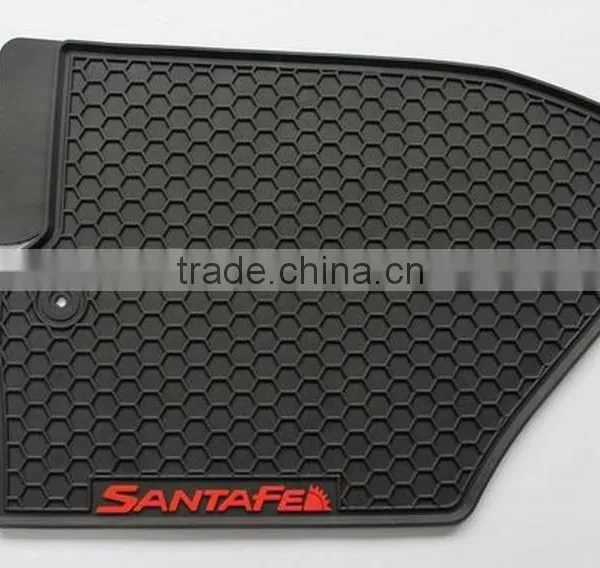 Easy Clean 4pcs Car Floor Mats For HYUNDAI SANTAFE photo-5