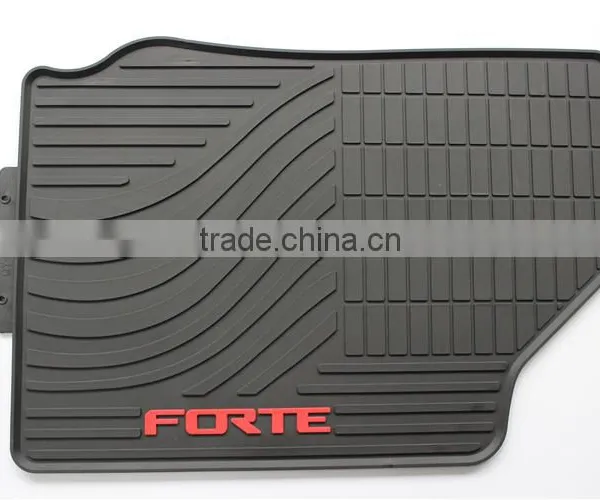 Custom Fit All-Weather Car Floor Mat for Kia Forte Models Select - Rubber (Black) photo-4