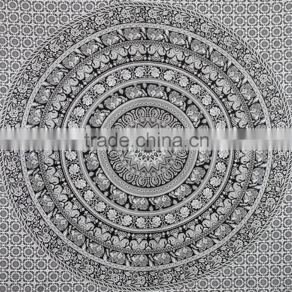 Hippie Mandala Tapestry Bedspread Boho Art Mandala Tapestries Wall Hanging photo-2