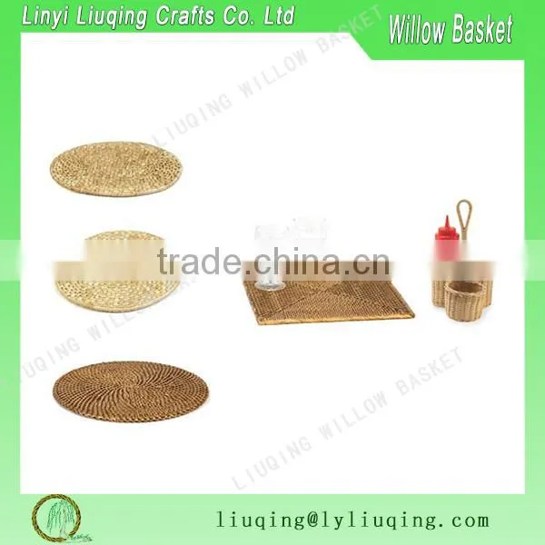 Cheap Household Essential WickerCup Mat wicker Table mats wicker placemat
