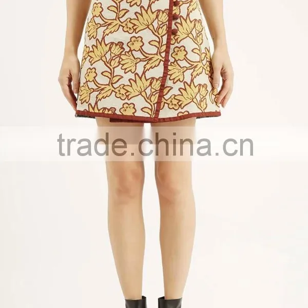 Floral Wrap High-Waisted Skirt photo-2