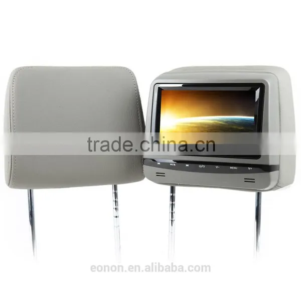 EONON L0288 7" HD Car Headrest Monitor With Built in DVD (Gray Color) photo-3